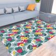 Floor Mat - Seamless Vector Pattern With Tropical Plants Foldable Rectangular Thickened Floor Mat A7