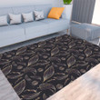 Floor Mat - Luxury Gold Leaf Foldable Rectangular Thickened Floor Mat A7