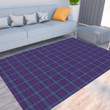 Floor Mat - Purple Tartan Plaid Violet Tartan Foldable Rectangular Thickened Floor Mat A7