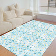 Floor Mat - Youngful Small Flowers and Clous Foldable Rectangular Thickened Floor Mat A7 | 1sttheworld