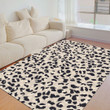 Floor Mat - White Leopard Skin Foldable Rectangular Thickened Floor Mat A7 | 1sttheworld