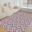 Floor Mat - Vintage Repeat Floral Foldable Rectangular Thickened Floor Mat A7 | 1sttheworld