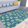 Floor Mat - Tropical Hibiscus And Frangipani Flowers Foldable Rectangular Thickened Floor Mat A7