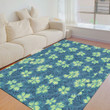 Floor Mat - Tropical Hibiscus And Frangipani Flowers Foldable Rectangular Thickened Floor Mat A7 | 1sttheworld