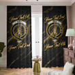 Bain Scottish Family Crest - Blackout Curtains with Hooks Luxury Marble A7 | 1sttheworld