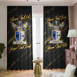 Bartley Family Crest - Blackout Curtains with Hooks Luxury Marble A7 | 1sttheworld
