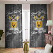 Calder Family Crest - Blackout Curtains with Hooks Luxury Marble A7