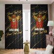 Fair Family Crest - Blackout Curtains with Hooks Luxury Marble A7 | 1sttheworld