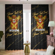 Kinnaird Family Crest - Blackout Curtains with Hooks Luxury Marble A7 | 1sttheworld