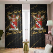 Liddell Family Crest - Blackout Curtains with Hooks Luxury Marble A7 | 1sttheworld