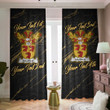 MacNicol Family Crest - Blackout Curtains with Hooks Luxury Marble A7 | 1sttheworld