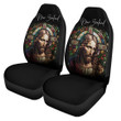 New Zealand Car Seat Covers - Jesus Christ Stained Glass Version A7 | 1sttheworld