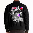 Jordan Jacket - David Blowing Pink Bubble Gum Bomber Jacket A7 | 1sttheworld