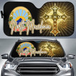 North Macedonia Auto Sun Shades - Jesus Saves Religion God Christ Cross Faith A7 | 1sttheworld