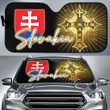 Slovakia Auto Sun Shades - Jesus Saves Religion God Christ Cross Faith A7 | 1sttheworld