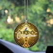Curacao Acrylic Car Ornament - Jesus Saves Religion God Christ Cross Faith A7 | 1sttheworld