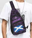 Scotland Purple Version Chest Bag - Unique Camouflage A7 | 1sttheworld
