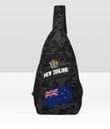 New Zealand with Coat of Arms Version Chest Bag - Unique Camouflage A7