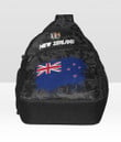 New Zealand with Coat of Arms Version Chest Bag - Unique Camouflage A7