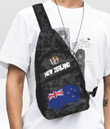 New Zealand with Coat of Arms Version Chest Bag - Unique Camouflage A7 | 1sttheworld