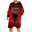 1sttheworld Clothing - Albania Christmas Pattern Snug Hoodie A31