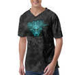 V-Neck T-Shirt - Vikings Garm Hellhound Purple V-Neck T-Shirt A7