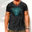 V-Neck T-Shirt - Vikings Garm Hellhound Purple V-Neck T-Shirt A7 | 1sttheworld