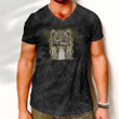 V-Neck T-Shirt - Vikings Odin Valhalla Gold V-Neck T-Shirt A7 | 1sttheworld