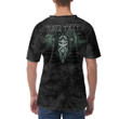 V-Neck T-Shirt - Vikings Odin Valhalla Cyan V-Neck T-Shirt A7
