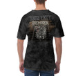 V-Neck T-Shirt - Viking Fenrir Wolf Howls To The Gods V-Neck T-Shirt A7