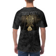 V-Neck T-Shirt - Vikings Hugin Munin Odins Ravens Gold V-Neck T-Shirt A7