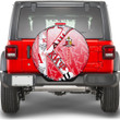 1sttheworld Spare Tire Cover - KAP Nupe Characters Pattern A35