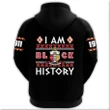 I Am Black History KAP Nupe Zip Hoodie J0 | Gettee.com
