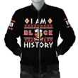 Gettee Jacket - I Am Black History Kap Nupe Bomber Jacket J0