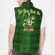 Ireland Conroy or O Conry Irish Family Crest Padded Vest Jacket - Irish National Tartan A7