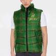 Ireland Crombie Irish Family Crest Padded Vest Jacket - Irish National Tartan A7 | 1sttheworld