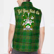 Ireland Foster Irish Family Crest Padded Vest Jacket - Irish National Tartan A7