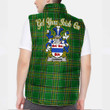 Ireland Gannon or McGannon Irish Family Crest Padded Vest Jacket - Irish National Tartan A7