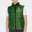 Ireland Fitz Gibbon Irish Family Crest Padded Vest Jacket - Irish National Tartan A7 | 1sttheworld