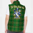 Ireland Fortescue Irish Family Crest Padded Vest Jacket - Irish National Tartan A7