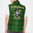 Ireland Goodman Irish Family Crest Padded Vest Jacket - Irish National Tartan A7