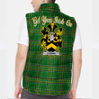 Ireland Curnin or O Curneen Irish Family Crest Padded Vest Jacket - Irish National Tartan A7