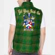 Ireland Hall or MacHall Irish Family Crest Padded Vest Jacket - Irish National Tartan A7