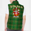 Ireland Grace Irish Family Crest Padded Vest Jacket - Irish National Tartan A7