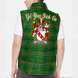 Ireland Gilmore Irish Family Crest Padded Vest Jacket - Irish National Tartan A7