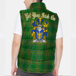 Ireland Dunn or O Dunn Irish Family Crest Padded Vest Jacket - Irish National Tartan A7
