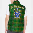 Ireland Forbes Irish Family Crest Padded Vest Jacket - Irish National Tartan A7