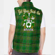 Ireland Flanagan or O Flanagan Irish Family Crest Padded Vest Jacket - Irish National Tartan A7