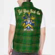 Ireland Gervais Irish Family Crest Padded Vest Jacket - Irish National Tartan A7