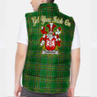 Ireland Finn or O Finn Irish Family Crest Padded Vest Jacket - Irish National Tartan A7